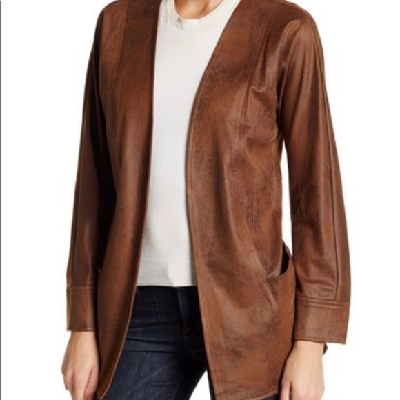 Insight Jackets & Blazers - Insight Faux Suede Jacket Tobacco Brown Size 12